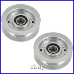 48 Mower Deck Rebuild Kit Spindles Blades Belts Pulley For John Deere L120 L130