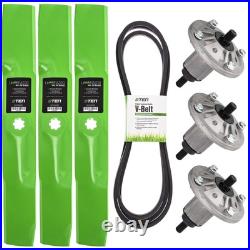 54 Inch Deck Spindle Blade Belt Kit for John Deere D170 G110 190C LA150 LA175