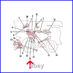 843732M2 New Lower Traction Drive Belt Fits John Deere Combine 540