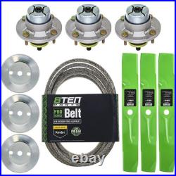 8TEN Blade Spindle Belt Kit for John Deere Z525E 54-Inch M143520 AM144608