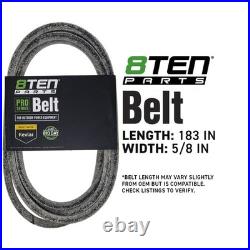 8TEN Blade Spindle Belt Kit for John Deere Z950M Z920M ZTrak 60 Inch TCU15881