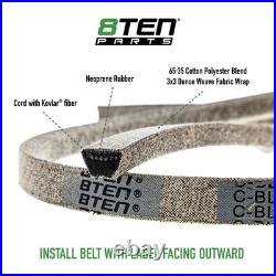 8TEN Blade Spindle Belt Kit for John Deere Z950M Z920M ZTrak 60 Inch TCU15881