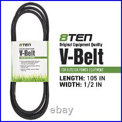 8TEN PTO Clutch Belt Kit For John Deere STX46 5217-36 AM121972 M74747