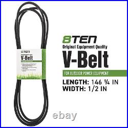 8TEN PTO Clutch & Belt Kit For John Deere X300 X304 M154621 AM141536 AM134397