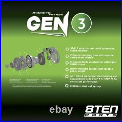8TEN PTO Clutch Belt Kit for John Deere D170 LA175 LA150 G110 190C E180 GY20878
