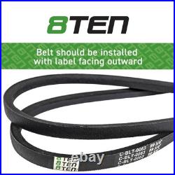 8TEN PTO Clutch Belt Kit for John Deere GT225 GT245 GT235E GX255 M127523