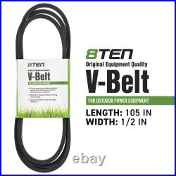 8TEN PTO Clutch Belt Kit for John Deere STX46 5217-36 AM121972 M74747