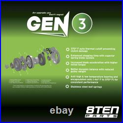 8TEN PTO Clutch Belt Kit for John Deere STX46 5217-36 AM121972 M74747