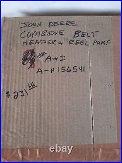 A&I John Deere Combine A-H156541 BELT Feederhouse HEADER OR REEL PUMP A-H156541k