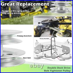 AM133924 Double Deck Drive Belt Tightener Pulley for John Deere 48 In 54 In Deck