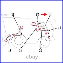 AMH241230 H241230 Chopper Or Spreader Drive Belt Fits John Deere Combine