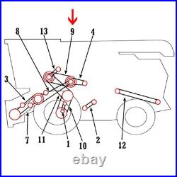 AMH84462 H84462 Primary Countershaft Belt Fits John Deere Combine