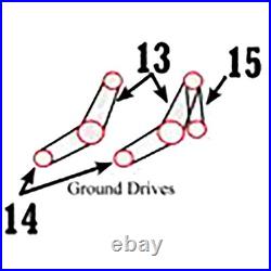 AMZ34099 Z34099 Lower Ground Drive Belt Fits John Deere Combine