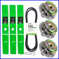 Deck Kit Blade Spindle Belt for John Deere 737 757 Mid Mount ZTrak 54 Inch