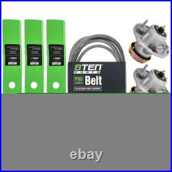 Deck Kit Blade Spindle Belt for John Deere LT180 LT190 Lawn Tractors 48 Inch