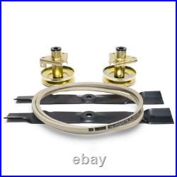 Deck Spindle Blade Belt Kit Combo Set For John Deere Scotts S1642 S1742 Mower