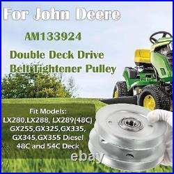 Double Deck Drive Belt Tightener Pulley AM133924 for John Deere LX280 LX288 54C
