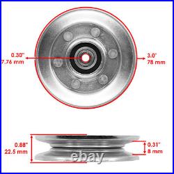 Drive Belt and Pulleys for John Deere PTO Clutch V-Belt Z645 Z655 Z665 EZtrak