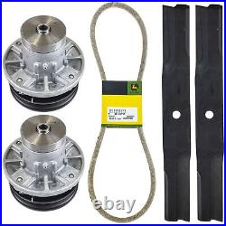 Genuine OEM Spindle Blade Belt 38'' Deck Kit Combo John Deere F 510 525