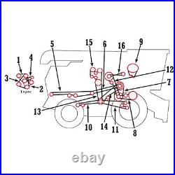 H108175 Separator Drive/Primary Countershaft Belt Fits John Deere 6620 ++ Combin