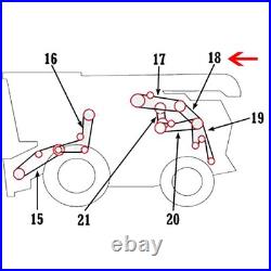 H240888 New Upper Chopper Drive Belt Fits John Deere S680 S680HM S690 S690HM