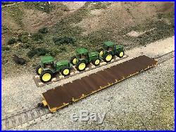HO Scale Athearn UB Utah Belt 60 Flat Car Ertl John Deere Tractor Load N Mexico