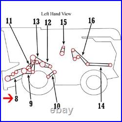 HXE12427 Feederhouse Drive Belt 107.87 Fits John Deere Combine T660 T670