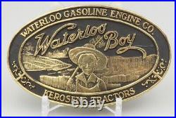 JOHN DEERE Waterloo Gasoline Engine Co Waterloo Boy Tractor RARE Belt Buckle