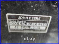 JOHN DEERE belt driven TRACTOR 42 INCH SNOW THROWER BLOWER