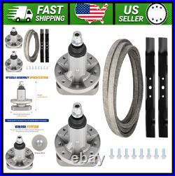 John Deere 42 Deck Rebuild Kit Spindles Blades Belt