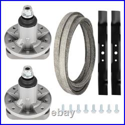 John Deere 42 Deck Rebuild Kit Spindles Blades Belt