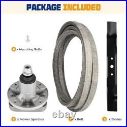 John Deere 42 Deck Rebuild Kit Spindles Blades Belt