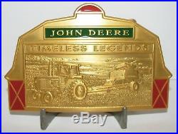 John Deere 4440 Tractor 7721 Combine Barn Belt Buckle Timeless Legends 2003 jd