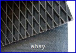 John Deere 456 Silage Round Baler Belts Set 3 Ply Diamond Top withAlligator Lace