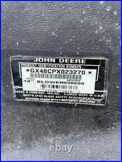 John Deere 48 Deck Power Flow Blower With Belt Model Blower030609