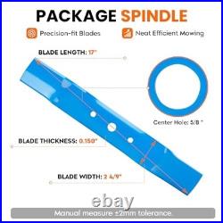 John Deere 48 Deck Rebuild Kit Spindle Blades Belt Idler