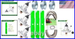 John Deere 54 Inch Mower Deck Repair Kit Includes 3 Spindles, 3 Blades & Belts