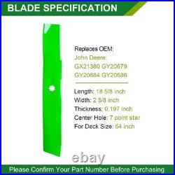 John Deere 54 Inch Mower Deck Repair Kit Includes 3 Spindles, 3 Blades & Belts