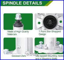 John Deere 54 Inch Mower Deck Repair Kit Includes 3 Spindles, 3 Blades & Belts