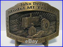 John Deere Dubuque Works MI Wheel Tractor 1997 Belt Buckle Limited Ed