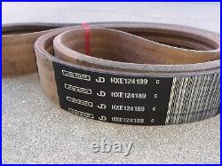 John Deere HXE124189 Combine Discharge Beater Belt. V-Belt. 3 Thick