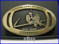 John Deere Horse Drawn Mower 1992 Minneapolis Employee Safety Award Belt Buckle