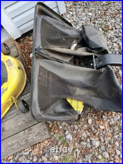 John Deere L130 46 Riding Mower W Deck Plow Bagger Chains Belts Parts Running