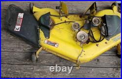John Deere L130 46 Riding Mower W Deck Plow Bagger Chains Belts Parts Running