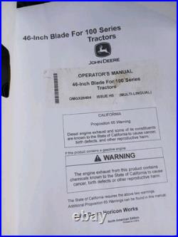 John Deere L130 46 Riding Mower W Deck Plow Bagger Chains Belts Parts Running