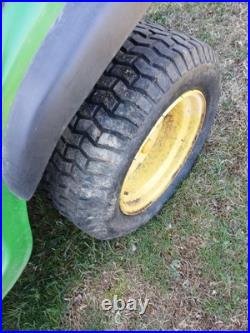 John Deere L130 46 Riding Mower W Deck Plow Bagger Chains Belts Parts Running