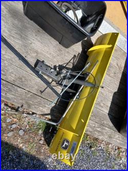 John Deere L130 46 Riding Mower W Deck Plow Bagger Chains Belts Parts Running