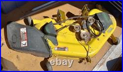 John Deere L130 46 Riding Mower W Deck Plow Bagger Chains Belts Parts Running