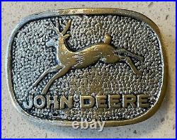 John Deere Rare Belt Buckle First Original 4 Legged Deer 1920s-1930s