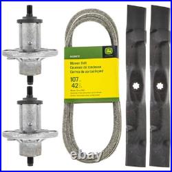 John Deere Spindle Blade Belt 42'' Deck Kit GX20072 UC21583 AUC15811 LA 100 105